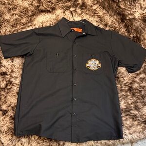Harley-Davidson Black Casual Button Down Shirt Athens GA